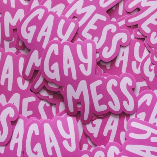 Grrrlspells Gay Mess 4" Vinyl Sticker