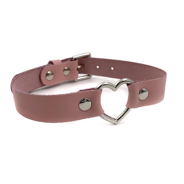 L'Amour Propre Leather Heart Ring Collar