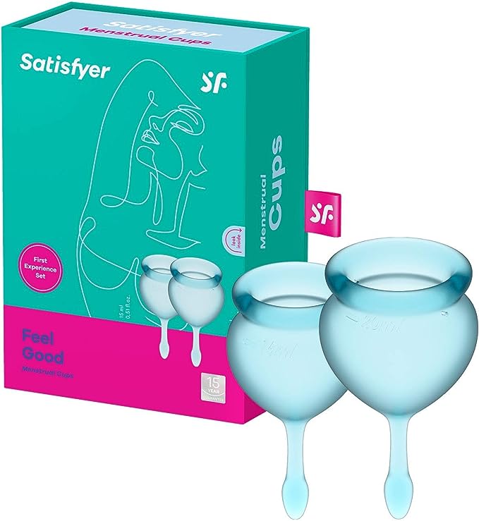 Satisfyer Feel Good Menstrual Cups 15 & 20mL Assorted colours