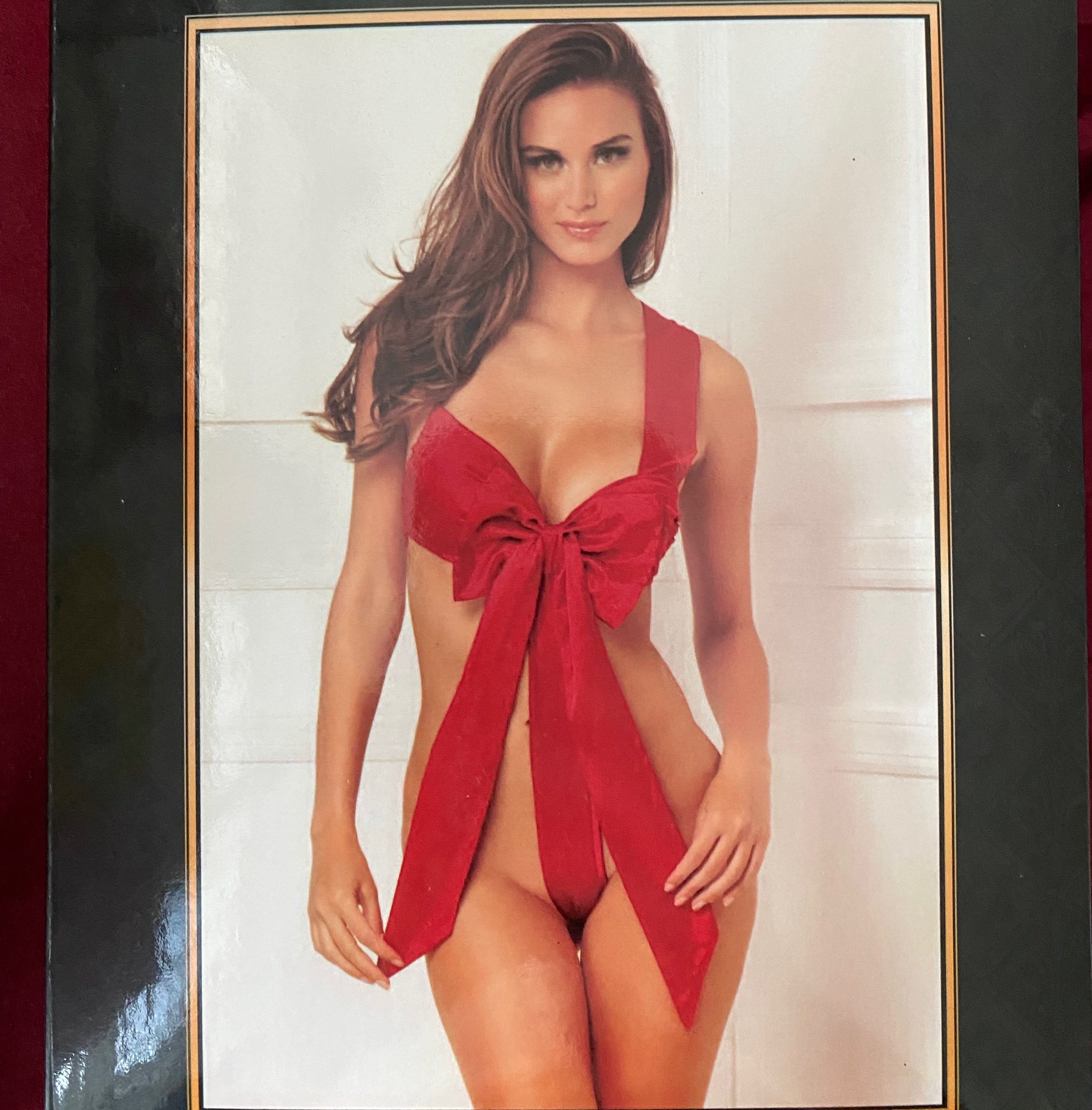 Rene Rofe All Wrapped Up Satin Bow Teddy