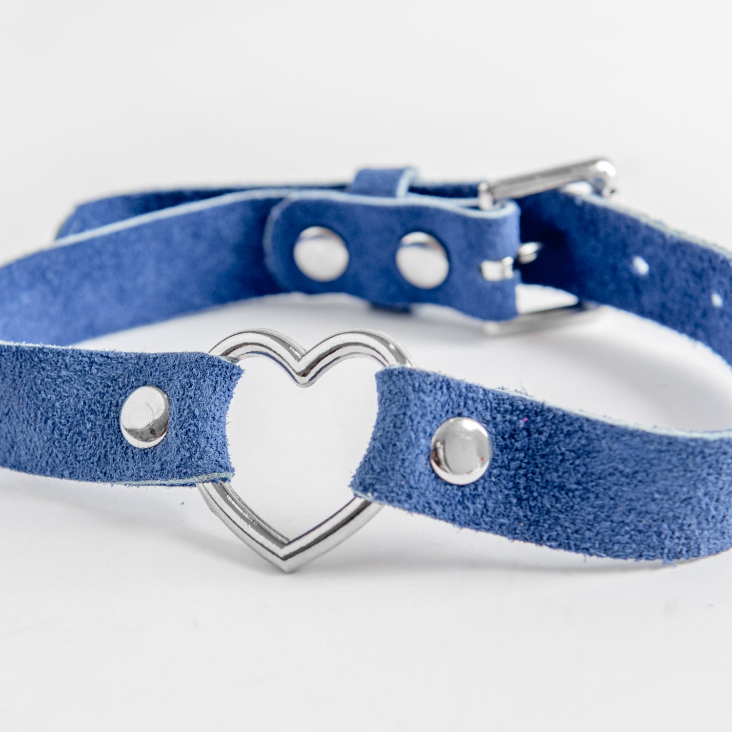 L'Amour Propre Suede Heart Ring Collar