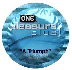 ONE Pleasure Plus Latex Condoms