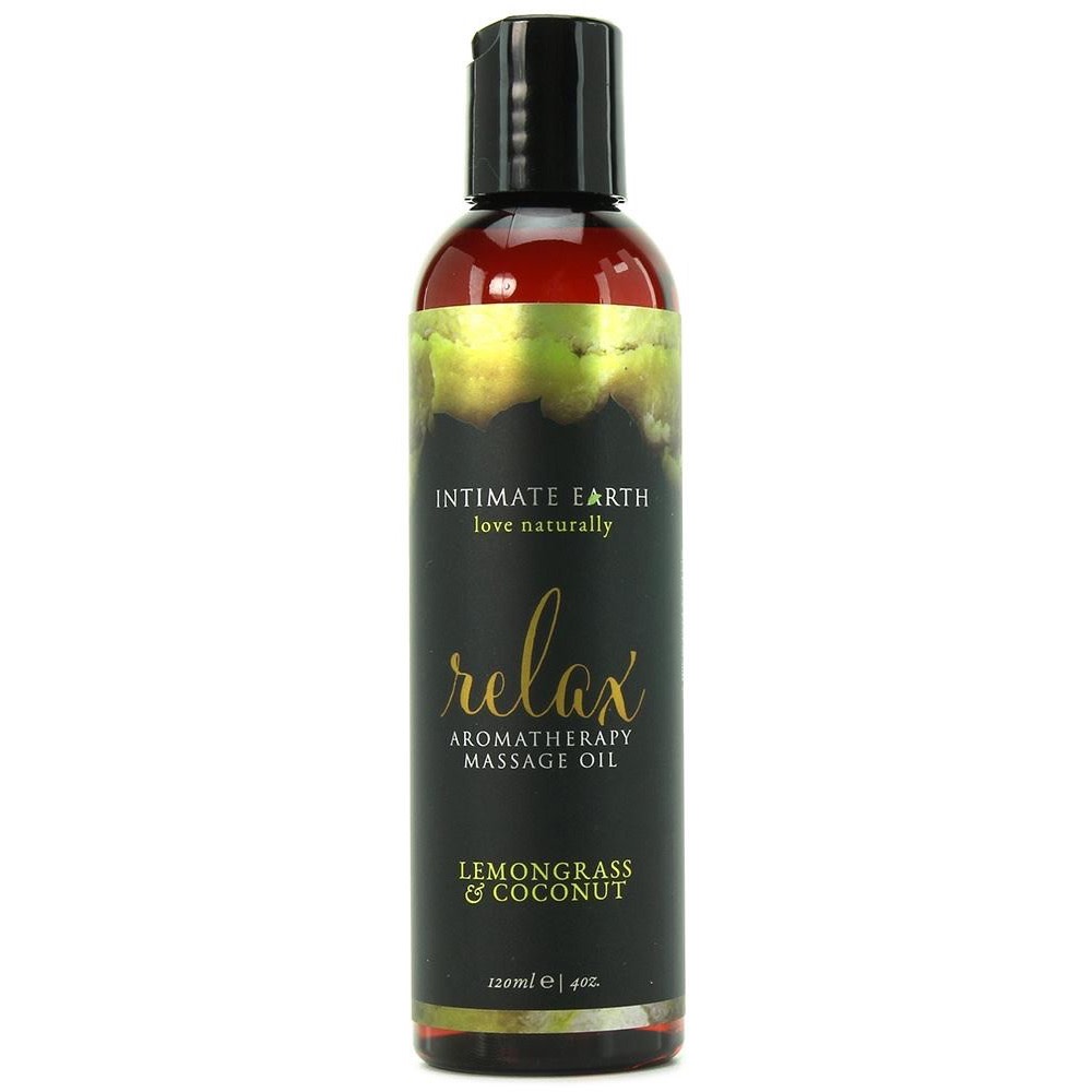 Intimate Earth Relax Lemongrass & Coconut Massage Oil