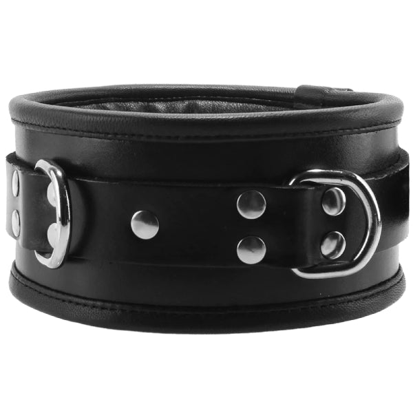 Rouge Padded Leather Collar